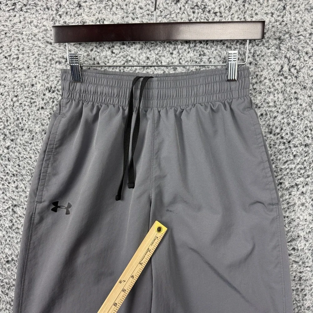 Under Armour Pants Mens Small Gray HeatGear Lightweight Track Loose Fit *FLAW